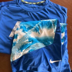 Nike Blue Youth Athletic longsleeve with shorts